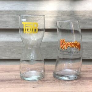 Two Vintage Glasses, Tab & Kahlua